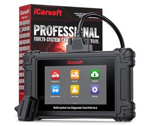 iCarsoft POR V4.0 Strumento Diagnostico per Porsche +2 Marchi di Auto Extra, Scanner OBD2 con Test Bidirezionale/26 servizi (177 sottoservizi)+66 Servizi Extra/VIN Auto,Registrazione della Batteria