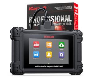 iCarsoft VOL V4.0 Scanner OBD2 Auto Diagnostica Bidirezionale per Volvo/SAAB+ 2 Marche di auto, Sistema Completo, Fino a 29 Servizi di Ripristino per Volvo/SAAB, Auto VIN, Aggiornamenti a Vita