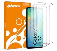 iCatchy [Confezione da 3 pellicole protettive per schermo Samsung A07, pellicola protettiva in vetro temperato ad alta trasparenza protezione dagli urti antigraffio compatibile con Galaxy A07