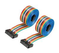 ICC 16 pin filo multicolore piatto flessibile Arcobaleno 128cm passo 2,54 mm 2pz