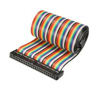 ICC 50 pin filo multicolore piatto flessibile Arcobaleno 66cm passo 2,54 mm 2pz
