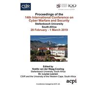 Iccws 2019 proceedings - Van Der Waag-cowling Noelle, Leenen Louise