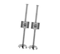 ICDKOYK 2 Pezzi di Gambe di Estensione per Scatola da Pesca, Gambe telescopiche per Escursionismo, Picnic, Grigio, Grigio, 20 Centimetri