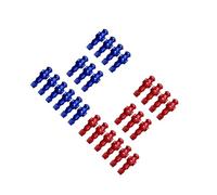 ICDKOYK 26x Giocattoli da Calcio Balilla per Uomini, Parti di Biliardino per Casa, Gioco di Compleanno, Giocattolo Rosso Giallo, Rosso Blu Reale, 107x36mm