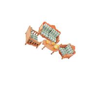 ICDKOYK Accessori da cucina per case delle bambole in miniatura, set da pranzo in legno, aggiunta alla fantasiosa configurazione di ogni bambino, bella decorazione e accessorio. Mobili miniatura legno