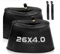 ICDKOYK Camera d'aria 16x4 Tubi per pneumatici Fat con resistenza alla | valvola da 32 mm e coperchio come ricambio giornaliero 26x4.0 Fat Bike Tube Copertone per bici 20x4