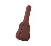 ICDKOYK Custodia per chitarra acustica, custodia per chitarra elettrica con imbottitura spessa e comoda trasportabilità per musicisti di tutti i giorni, marrone, 107x45x13cm