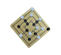 ICDKOYK Divertimento in famiglia con il set di giochi da tavolo Scacchi Nove Uomini Gioco Morris Sviluppo di abilità strategiche mentre trascorre del tempo in famiglia Attività intrattenimento con