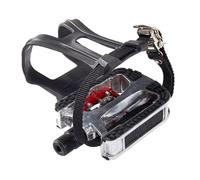 ICDKOYK Gabbie per le dita dei piedi dei pedali della bici in lega di alluminio con cinghie Copertura antipolvere sigillata Facile installazione Gabbie per le dita piedi pedali della bici per mountain