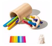 ICDKOYK Giocattolo per bambini sicuro ed educativo Einsteiger Spielzeug For Kleinkind Liscio al tatto senza ferire le mani per giocare , colorato, scatola bianca , Bastoncino cubico da 0.25 kg