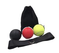 ICDKOYK Il set di fasce per la testa con palla da boxe offre un allenamento sicuro e facile per migliorare i tempi di reazione e la coordinazione. Esercizio gioco con palla da boxe per migliorare