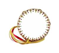 ICDKOYK Il tamburello da balletto fatto a mano è un accessorio per la danza che arricchisce qualsiasi performance di danza con ricchi elementi artistici per catturare, rosso, 7 pollici