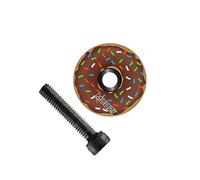 ICDKOYK Innovativi Tappi per Forcella, alla Moda, per Ciclisti, Facili da Usare e da installare. Tappi Superiori per Serie sterzo, Attacco Manubrio, Forcella, Marrone, 3.18x2.82x0.78 cm