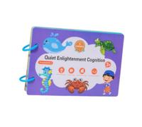 ICDKOYK Libro di puzzle per l'educazione precoce per bambini, esperienza di apprendimento interattiva, libro adesivi riutilizzabili, sviluppo cognitivo, attività divertenti, adesivi riutilizzabili per