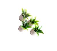 ICDKOYK Miniature Per Case Delle Bambole Accessori Per Casa Delle Bambole Arredamento Giardino 1 12 Piante In Miniatura In Per Scala Per Lo Spazio Squisita fattura Casa Miniatura Pianta Verde Per