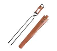 ICDKOYK Pinze per Fuoco con Manico esteso per sessioni di Campeggio con bracieri, Impugnatura Comoda e Caratteristiche di Resistenza al Calore, pinze da Cucina per griglia,