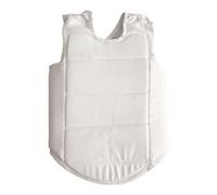 ICDKOYK Protezione per Il Petto da Karate per Allenamento Sportivo. Realizzata in Tessuto Oxford e Rete Elastica per Palestra da Boxe in casa e al Coperto, Bianco, M