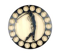 ICDKOYK Supporto per palline da golf, decorazione da appendere alla parete, scanalature accuratamente progettate per impedire che rotolino via, decorazione appendere alla parete rotonda creativa.