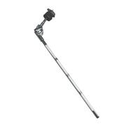 ICDKOYK Supporto per piatti regolabile, supporto in metallo, braccio espandibile, facile da installare, leggero, percussioni, morsetto a cricchetto, per