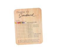 ICDKOYK Tabellone segnapunti Fase Dieci Tabellone segnapunti con 8 pioli Colorati Serate di Gioco e riunioni di Famiglia Che Portano Gioia e Divertimento ai Giocatori 2025 Fase Dieci in