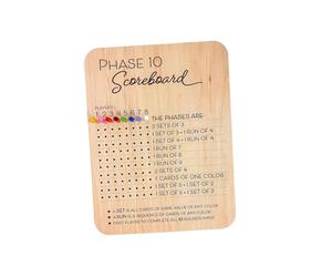 ICDKOYK Tabellone segnapunti Fase Dieci Tabellone segnapunti con 8 pioli Colorati Serate di Gioco e riunioni di Famiglia Che Portano Gioia e Divertimento ai Giocatori 2025 Fase Dieci in