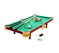 ICDKOYK Tavolo da Biliardo in Miniatura per scrivania, Bar, Tavolo da Viaggio, Divertente Gioco al Coperto, Ovunque la Famiglia e Gli Amici possano divertirsi, Palline Gioco, Stecche Biliardo,