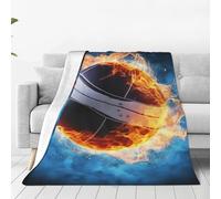 Ice and Fire - Coperta in micropile ultra morbida, per tutte le stagioni, calda, leggera, per letto e divano, 152,4 x 127 cm