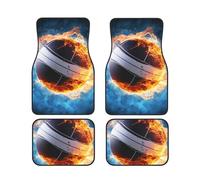 Ice and Fire - Set completo di 4 tappetini antiscivolo per auto, per tutte le condizioni atmosferiche, anteriori e posteriori, antiscivolo, universali, decorativi per interni