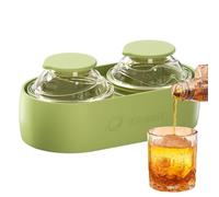 Ice Ball Maker Mold - Flexible Silicone Freezer Tray, Round Whiskey Ice Sphere Maker, Easy Release Large Forming Tool For Home Bar Kitchen Outdoor Camping Picnic Party Family Gatherings