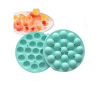 Ice Ball Maker Silicone Cooling Pebble Tool Reusable Soft Ice Tray for Cocktails Whiskey Home Party Travel Green