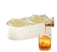Ice Ball Maker - Silicone Sphere Mold 13.6x5.7x7.3cm, Whiskey Chilling Tool | Easy Release Flexible Design, Large Round Ice Creator For Home Bar Kitchen Outdoor Camping Picnic Party Use