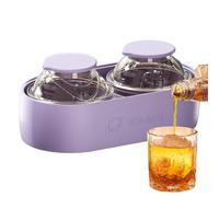 Ice Ball Maker - Silicone Sphere Mold 13.6x5.7x7.3cm, Whiskey Chilling Tool | Easy Release Flexible Design, Large Round Ice Creator For Home Bar Kitchen Outdoor Camping Picnic Party Use