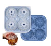 Ice Ball Mold - Ball Ice Mold For Cocktails Party | Soccer Shape Cold Block Maker Tray | Drinks Coffee Juice Beverage Refrigerator Kitchen Home Restaurant