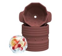 Ice Ball Mold - DIY Large Easy Release Reusable Flexible Mold with Lid | DIY Ice Ball Maker | for Cocktails Bourbon Drinks Beverage Beer Home Bar Summer Party Camping