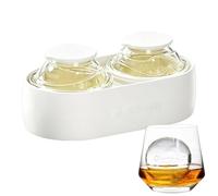 Ice Balls Mold - Round Ice Maker Tray, Easy Release Silicone Mold with Secure Lid Design, Large Sphere Cube Tray for Cocktail Whisky Drinks, Reusable Freezer Trays for Bar Kitchen Party Use