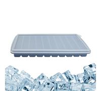 Ice Bar Tray - Slim Silicone Water Bottle Ice Mold, Stackable Lidded Freezer Storage, Narrow Ic Stick Maker For Whiskey & Coffee, Space-Saving RV & Travel Kitchen Tool, Silicone | 2 Pack