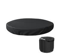 Ice Bath Cover Lid, Oxford Cloth Dust, 31.89x5.91 Inches Adjustable Elastic Ring & Thermal Insulated Frost, Bathroom Tub Covers for Cold Iron Foil, Protective Colds Bathtub