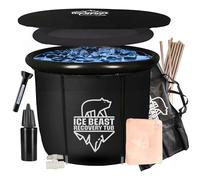 Ice Beast XL - Vasca da bagno per il ghiaccio XL da 520 l, per terapia con acqua fredda per atleti, metodo Wim Hof, capsula fredda per crioterapia, bagno portatile e accessori