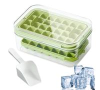 Ice Blocks Mold,Rotating Clear Reusable Easy Release Container With Lid - Ice Maker Mold | For Refrigerator Freezer Dining Family Food Drinks Whiskey Cocktail