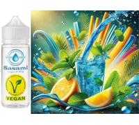 Ice Blue Citrus Storm - menta, limone curacao aroma concentrato - vegano - Sasami - 100ml