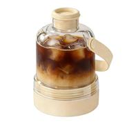 Ice Bottle - 400 ml 2 in 1 Silicone Tray, Easy Release Maker with Lid and Storage Container, Leak Resistant Function, Ideal for Juice Cocktail Whiskey Summer Travel Home Outdoor Beach Camping