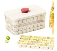 Ice Box per congelatore a 3 livelli 96 griglie a pressione ICY Maker con | Vassoio per ghiaccio per casa, cucina, appartamento, dormitorio, campeggio, feste, bevande, caffè e cocktail
