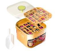 Ice Box per congelatore ICY Block Press-Type Maker con cestino | Vassoio per ghiaccio riutilizzabile per appartamento, dormitorio, cucina, campeggio, feste, bevande, caffè, cocktail, whisky