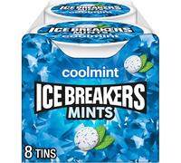 ICE BREAKERS Mints (Coolmint, Sugar Free, 1.5-Ounce Containers, Pack of 8)