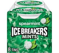 ICE BREAKERS Mints (Spearmint, Sugar Free, 1.5-Ounce Containers, Pack of 8)
