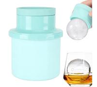Ice Bucket Mold, 2-in-1 Ice Pučk Îce Tray Môld And Refrigerator Īce Maker, Whiskey Icē Puck With Protective Lid, High-Efficiency Round Icè Sphere Môld For Home Bar Anđ Kitchen, Long-tail Easy-