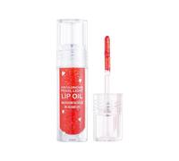 Ice Clear Lip Gloss with Glitter Pearlescent idratante Lip Dye Nourishing Lip Glaze Oil Lipstick Base Temperature Change Lip Gloss 2,5 ml Rossetto impermeabile rosso (D, taglia unica)