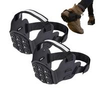 Ice Cleats | Anti-Slip Crampon Snow Grippers | Ice Traction Cleats with 9 Studs | for Winter Walking Running Hiking Climbing Outdoor Roofing Fishing