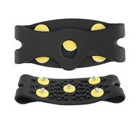 Ice Cleats - Shoe Cleats | Ice Grips | 5-Teeth Shoe Cleats for Snow and Ice, Over Shoe Boot Traction Cleat Spikes, Non-Slip Shoe Cover, Snow Cleats, Hiking, Walking, Climbing, Ice Fishing Cleats