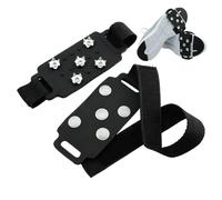 Ice Cleats - Traction on Snow &Ice with Five-Tooth Steel Spikes | Anti-Slip Shoe Covers Winter Boots | Hiking, Commuting, Fishing, Running, Secure Fit for Men, Women, Seniors